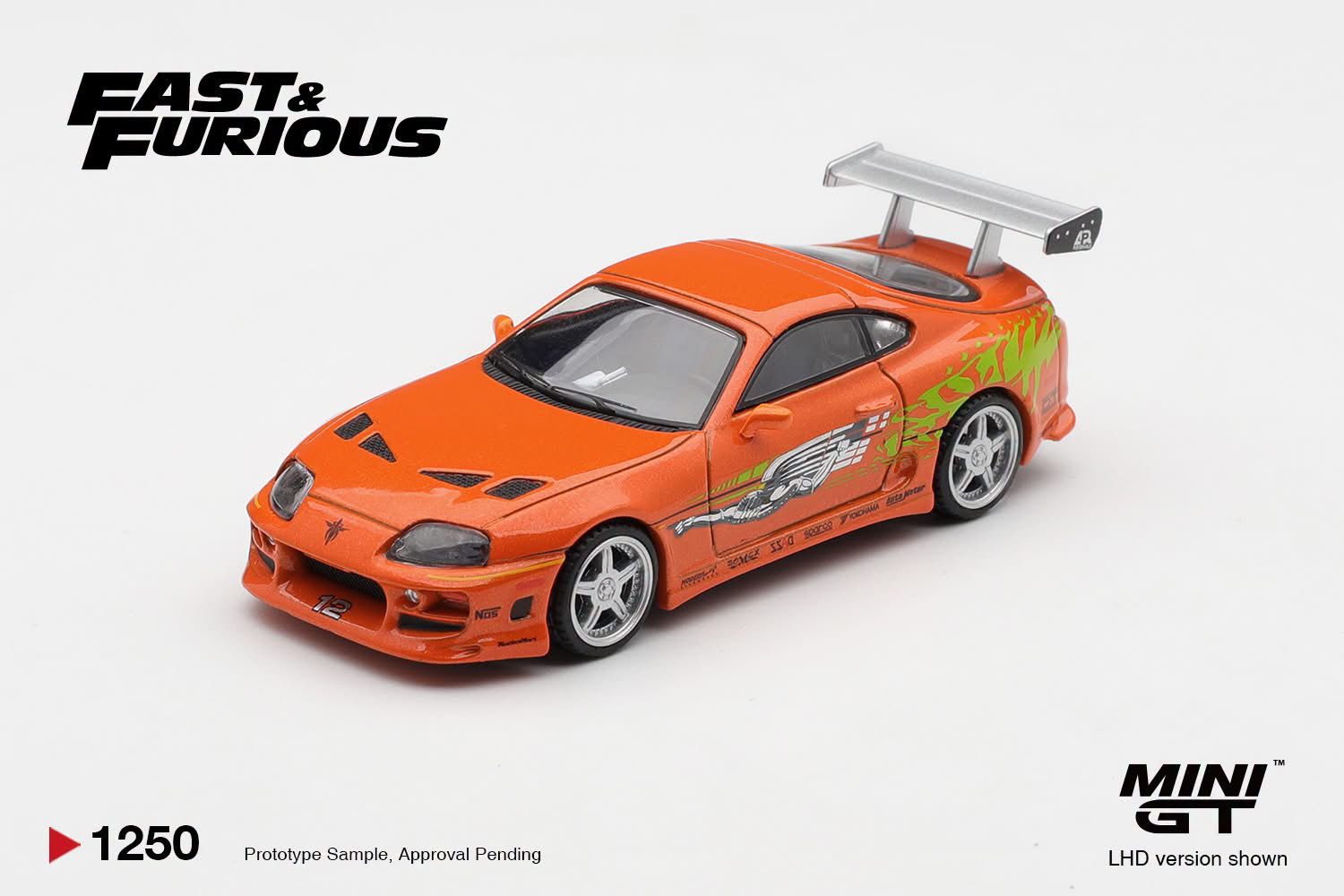 MiniGT - 1250 Toyota Supra BOMEX " The Fast and the Furious" Brian O'Conner / Bl