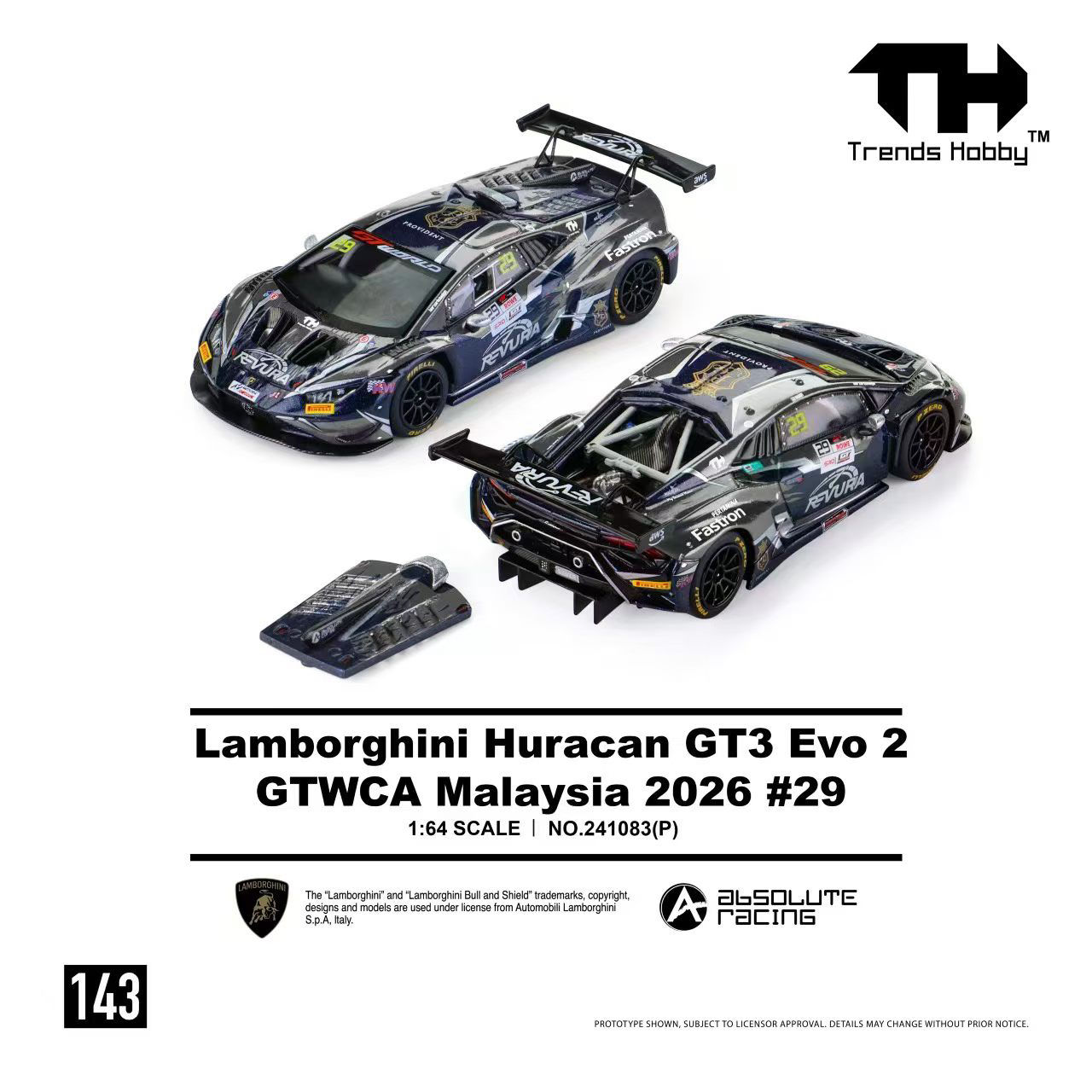 TH - Lamborghini Huracan GT3 Evo 2 GTWCA Malaysia 2026 #29