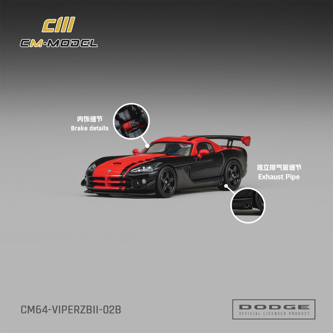 CM-Model - Dodge Viper ACR(ZBII) Viper Black with Red