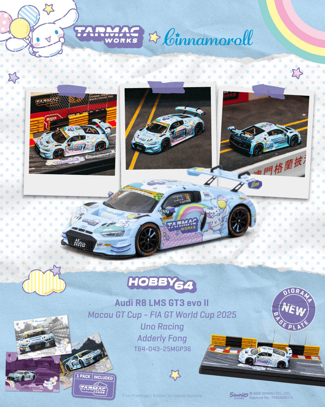 Tarmac Works - Audi R8 LMS GT3 evo II Macau GT Cup - FIA GT World Cup 2025