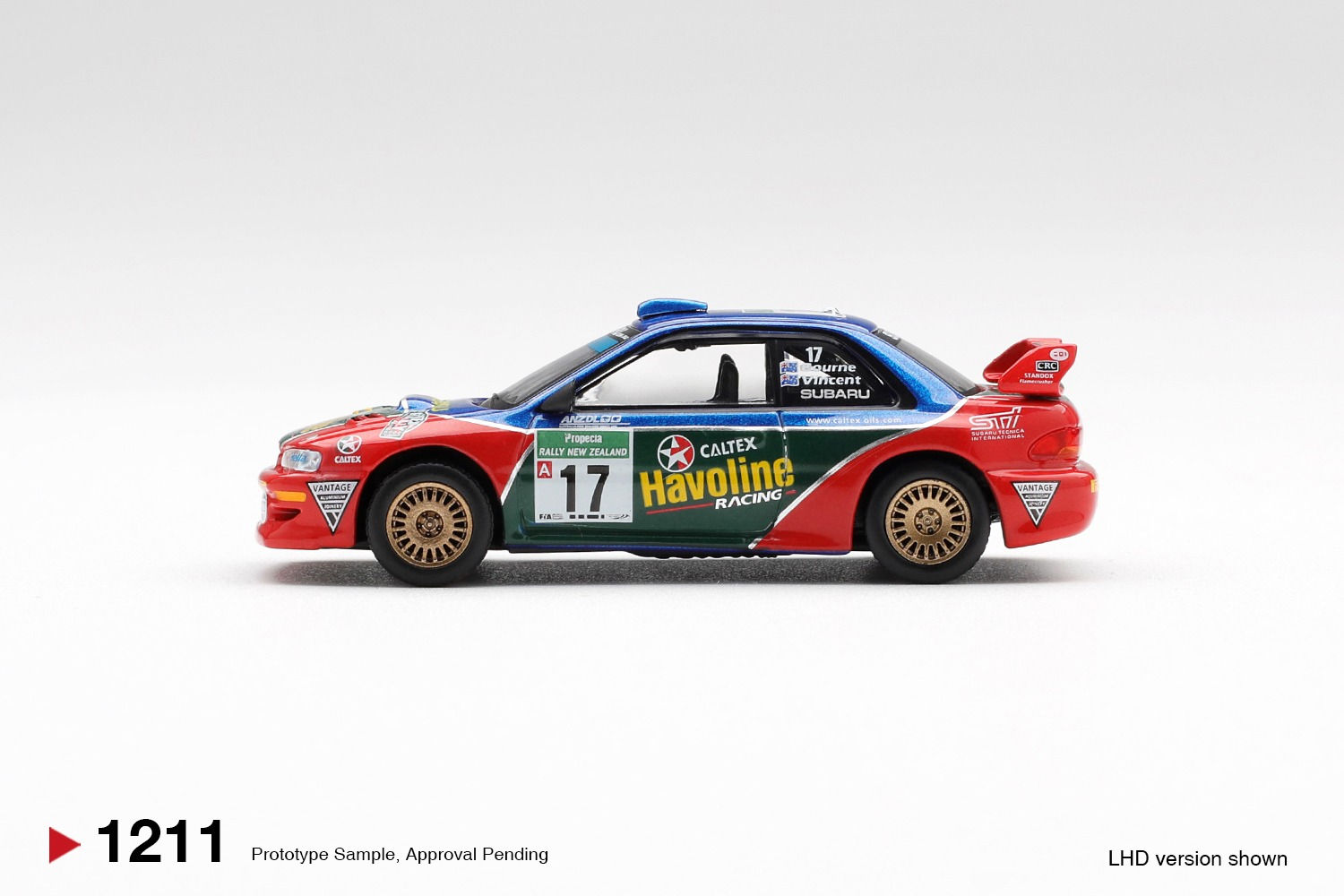 MiniGT - 1211 (Blister Pack) Subaru Impreza WRC98 #17 2000 Rally