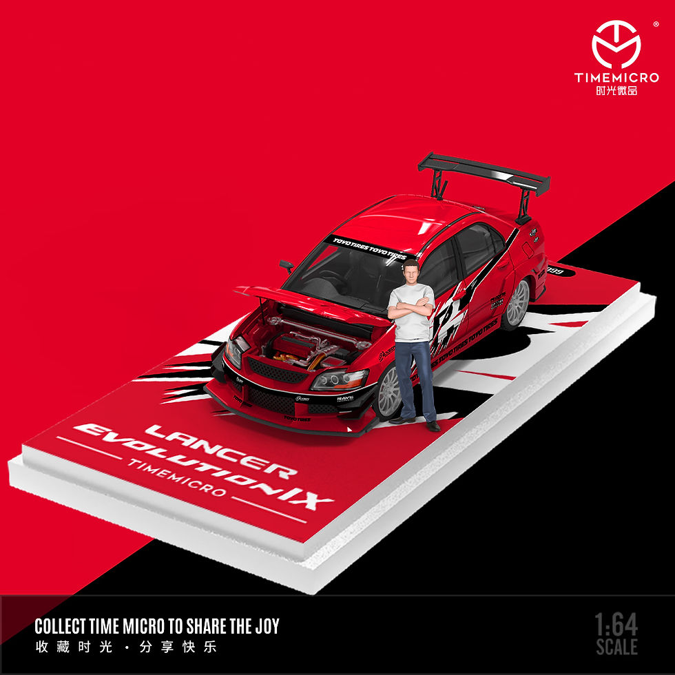 TimeMicro - 1:64 Mitsubishi EVO F&F Red - Figure Edition