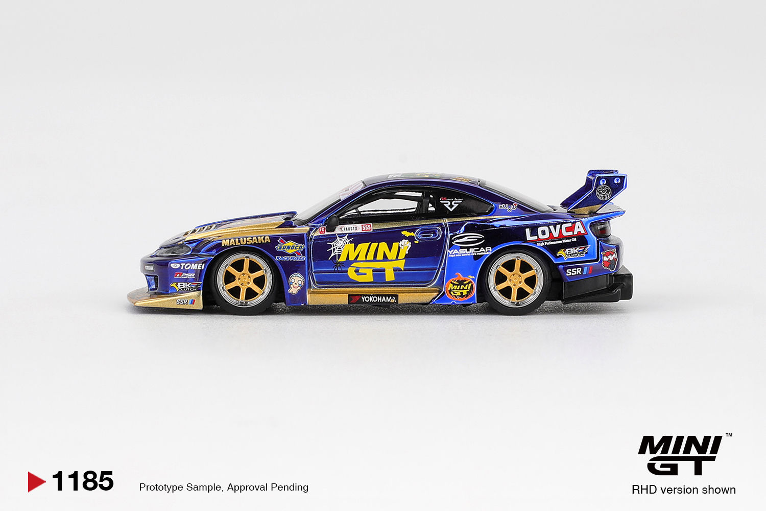 MiniGT - 1185 Nissan LB-Super Silhouette S15 SILVIA #555 Team MINI GT