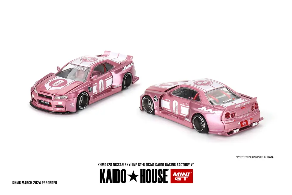 Kaido House - Nissan Skyline GT-R (R34) Kaido Racing Factory V1 - Pink