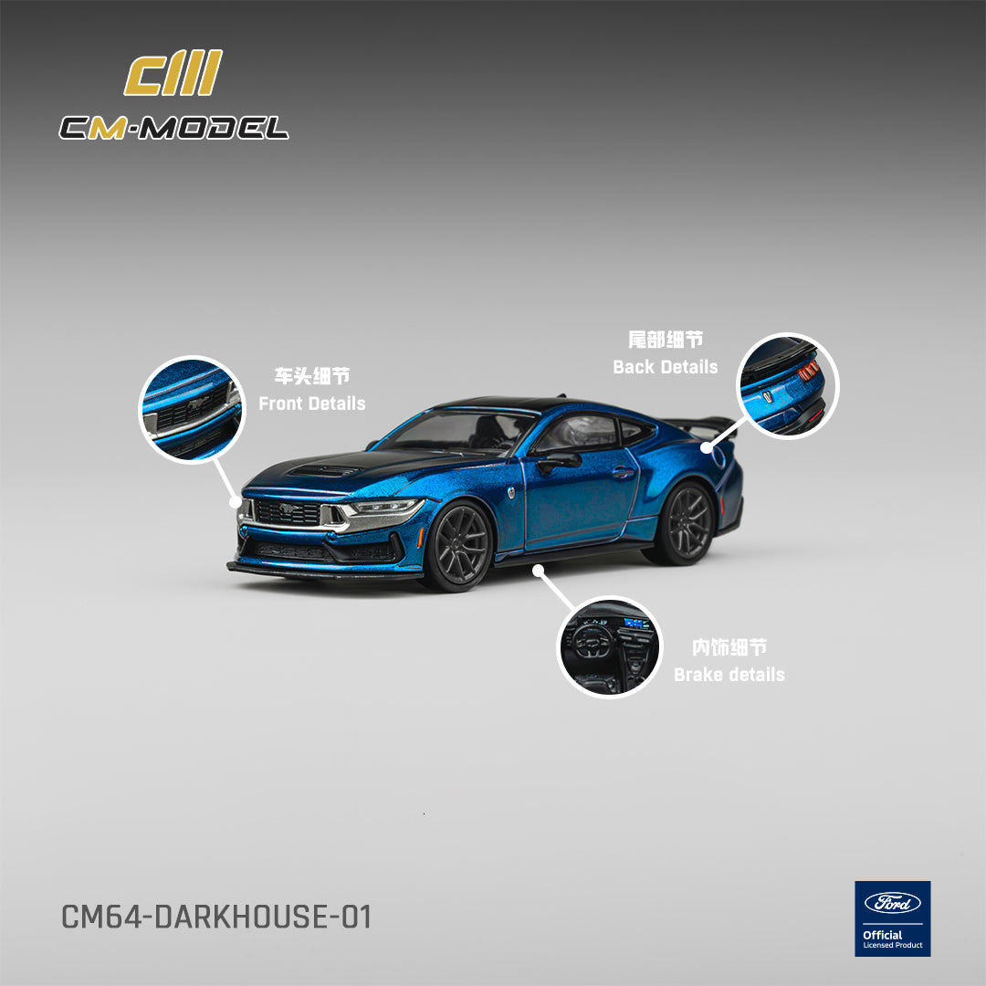 CM-Model - Ford Mustang DarkHorse Blue Ember Metallic