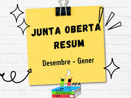 Junta Oberta Desembre-Gener 