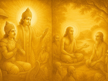 GĪTĀ in the morning & Bhagavataṃ in the evening