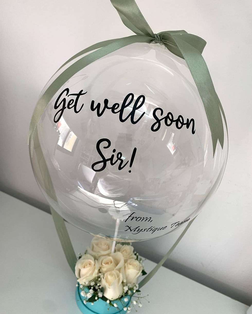 Thumbnail: Get Well Wishes Clear Balloon