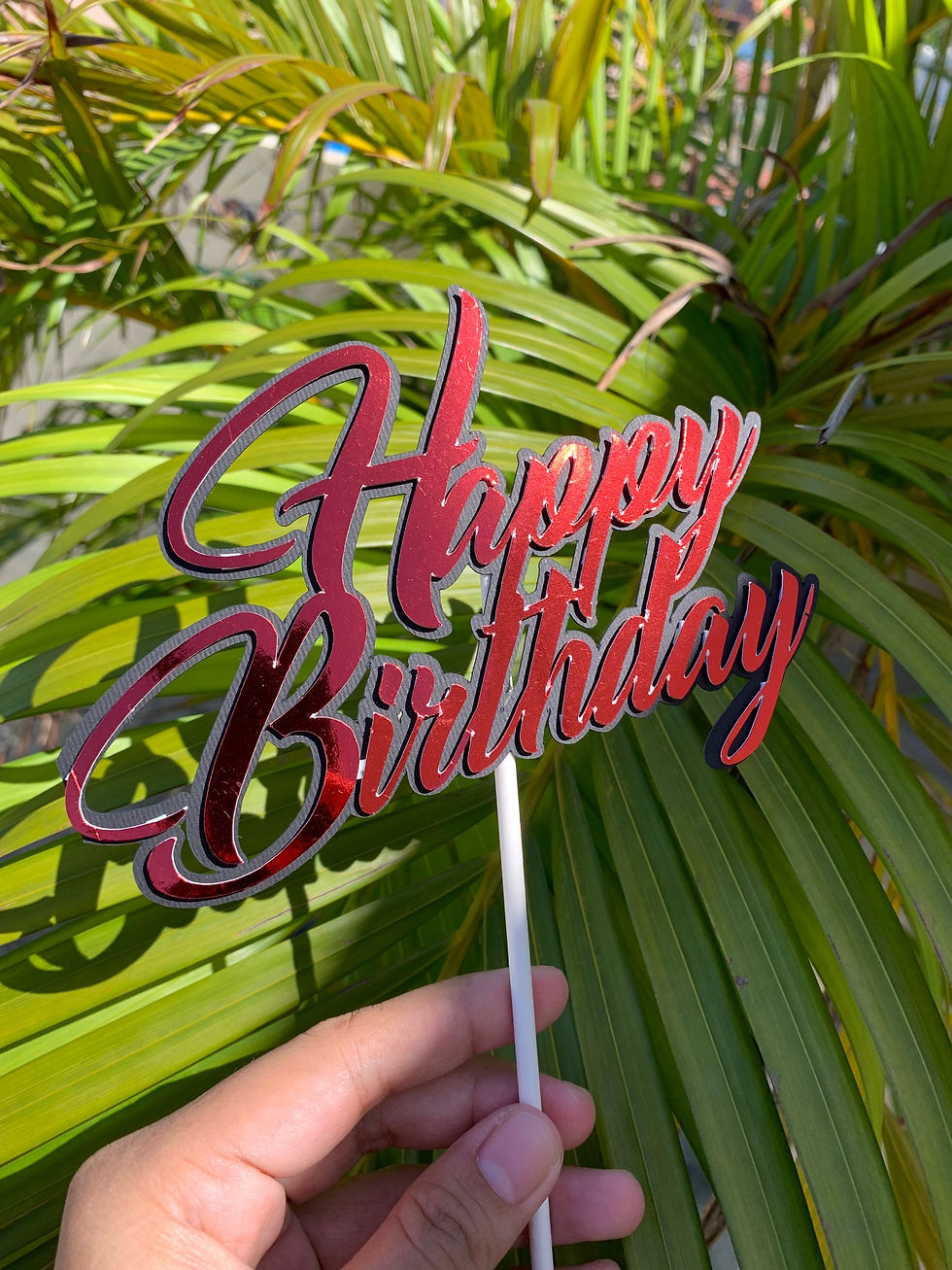 Thumbnail: Happy Birthday Layered Cake Topper