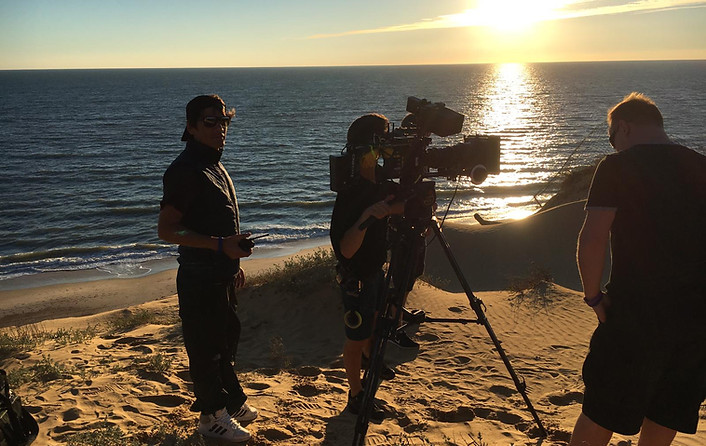 Roman Russo filming in Spain