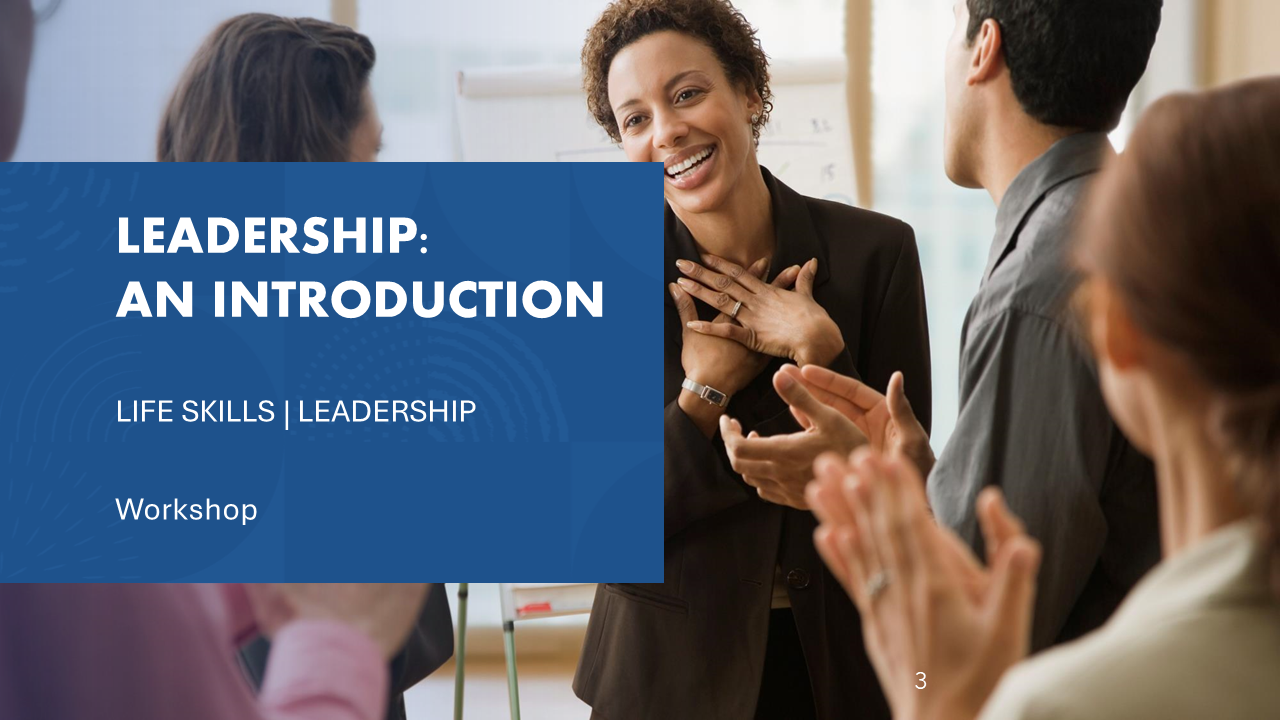 Leadership: An Introduction - Workshop Training Material