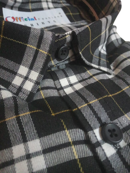 Thumbnail: ClassicCheck Monochrome Pure Cotton Shirt by Official Fashions