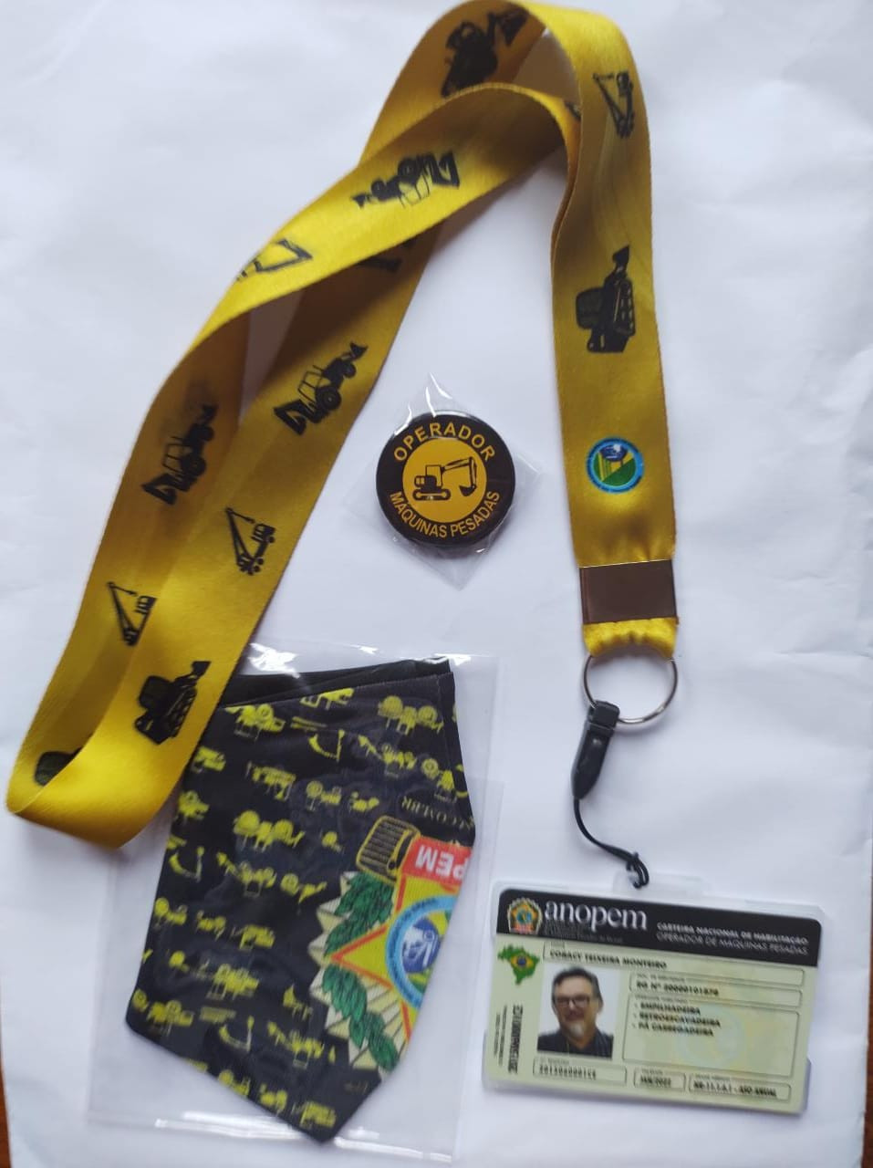 Kit especial Carteira de Operador de Máquinas Pesadas