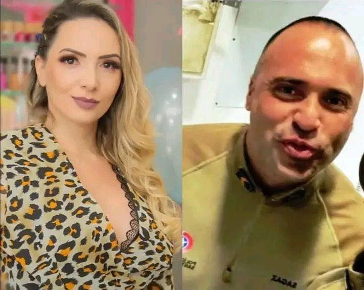Viatura policial em frente a motel onde casal foi encontrado morto na Grande Florianópolis
