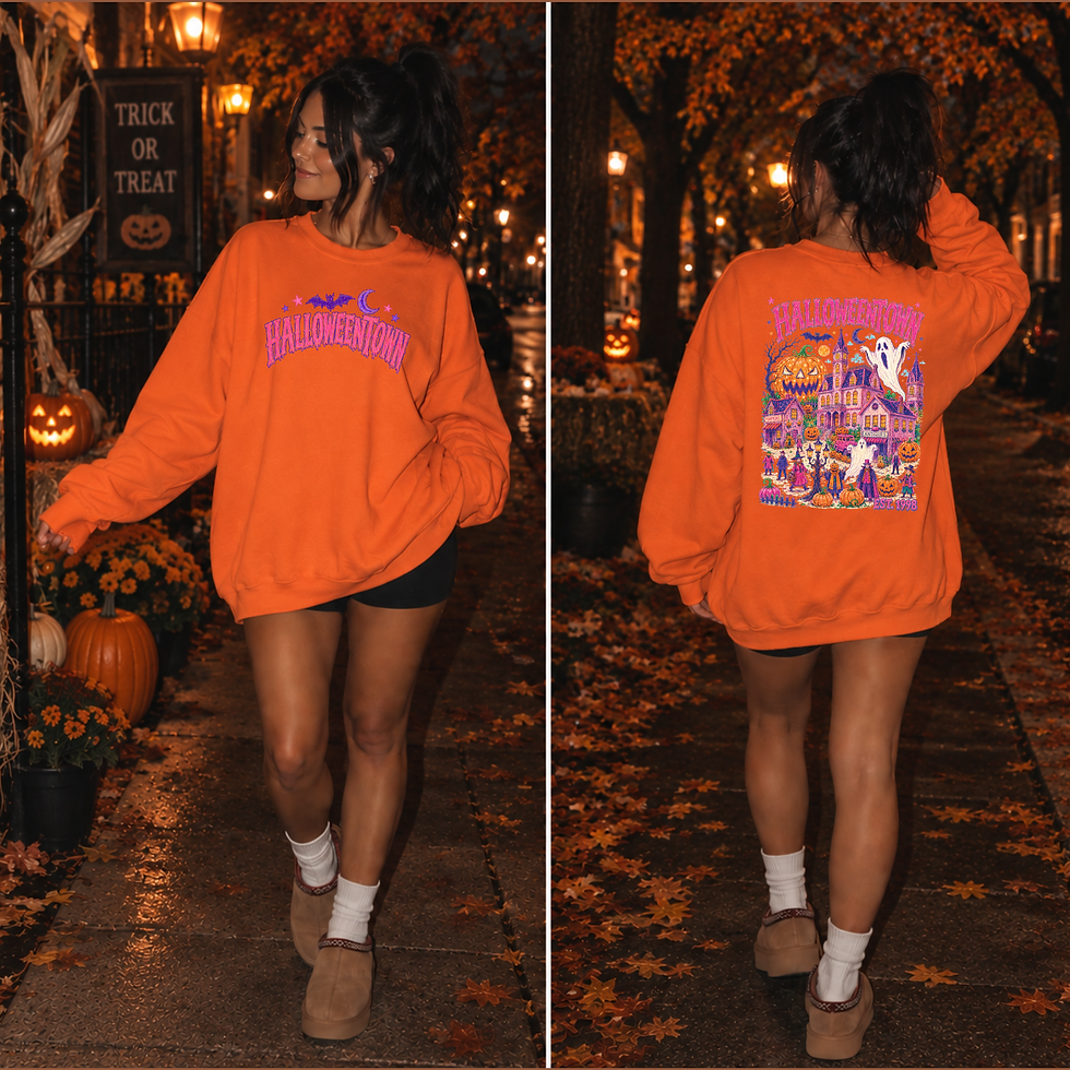 Thumbnail: Halloweentown Scene Sweater