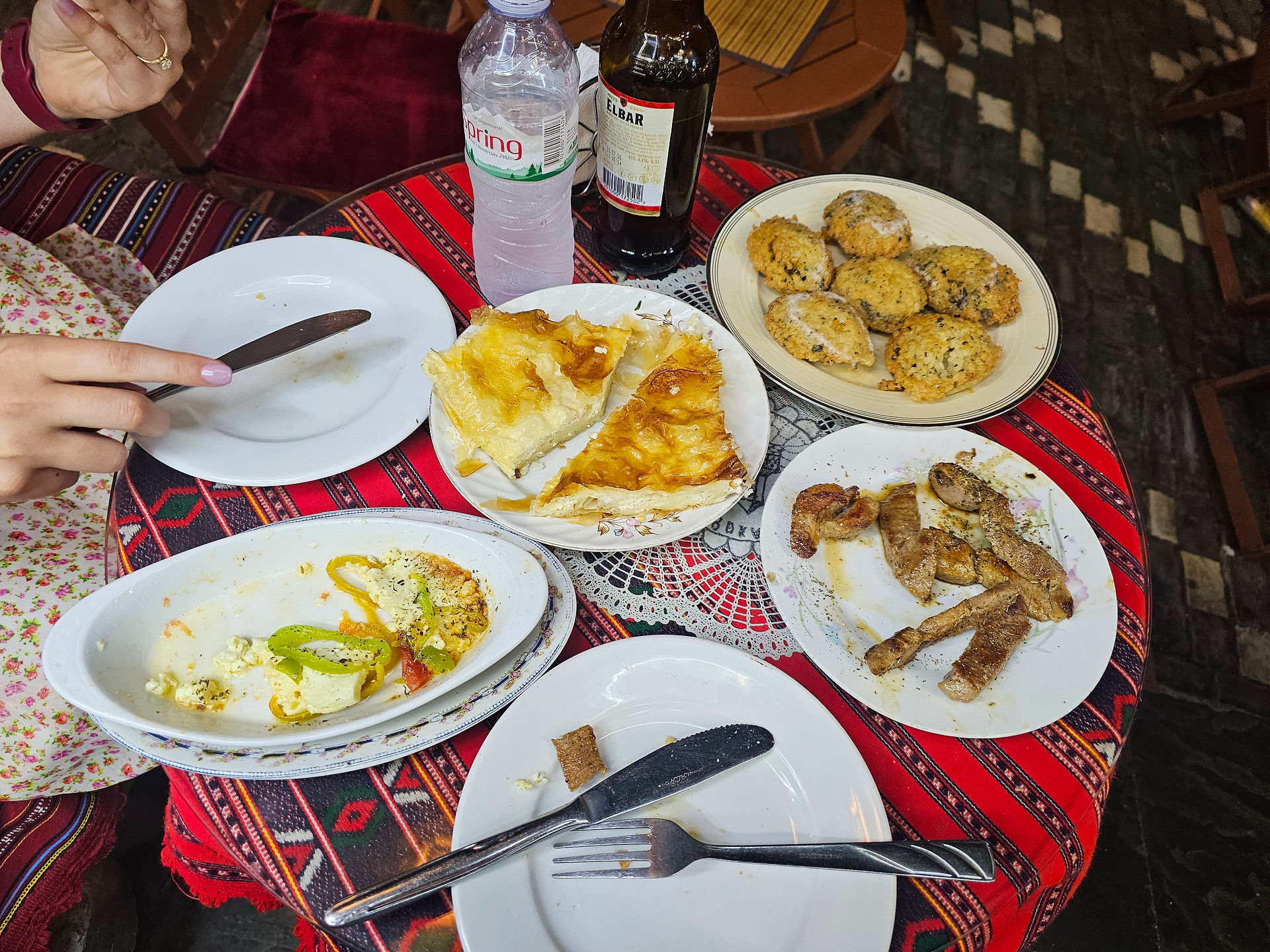 Traditional albanian food.