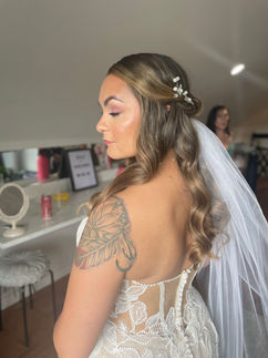 Brides Half up half down hairstyle