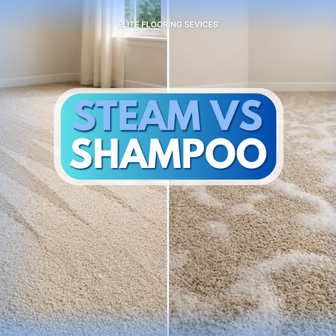 Steam Cleaning vs Shampoo Cleaning