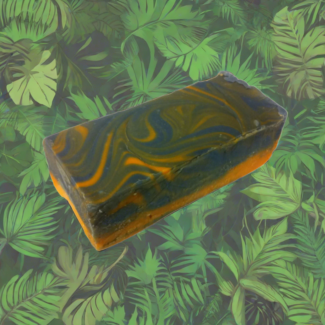 Orange and black swirled tiger eye fudge