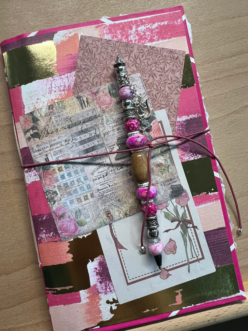 Gift Bag Journal - Pink & Gold