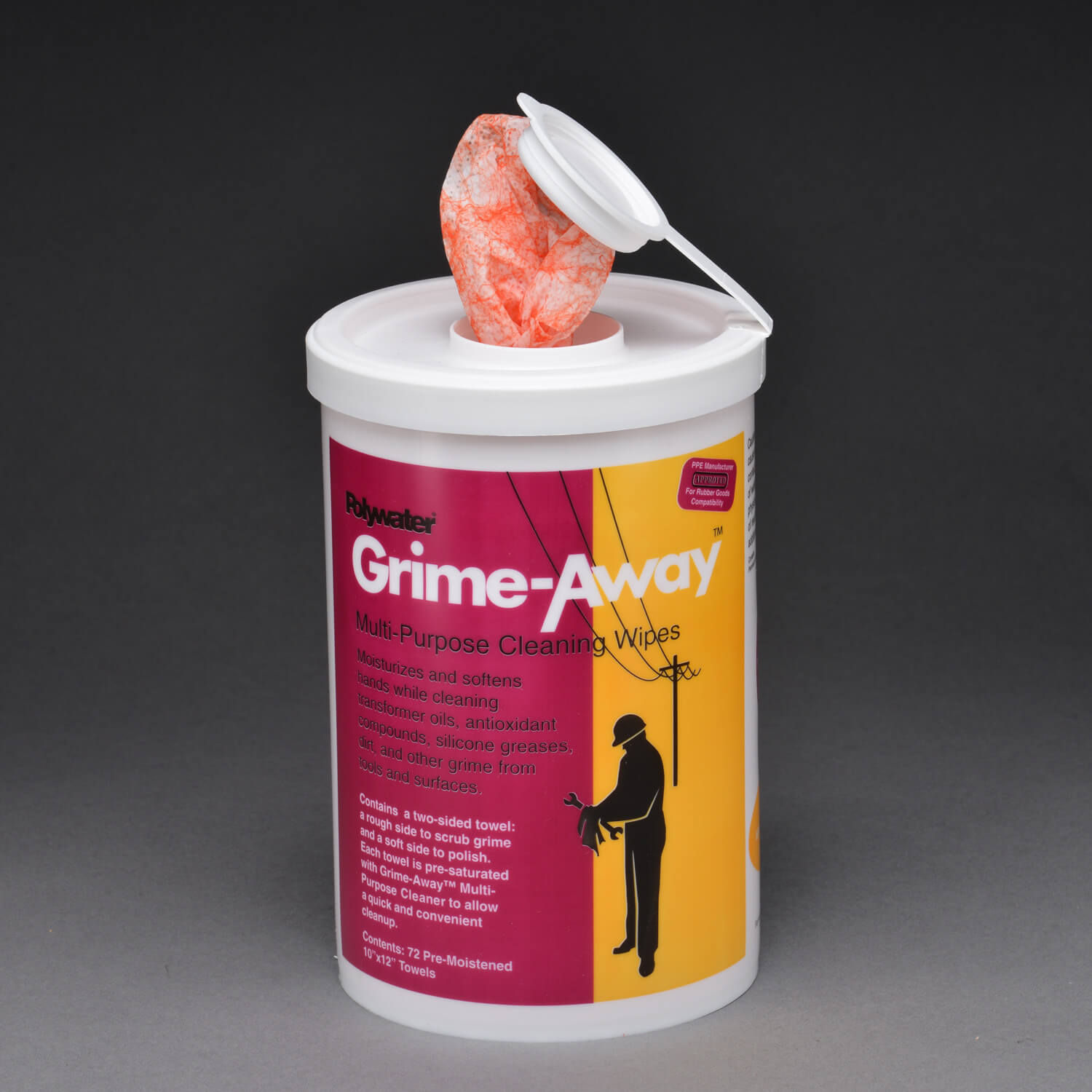 Polywater® Grime-Away™ Cleaning Wipes { GRIME-72CT-1