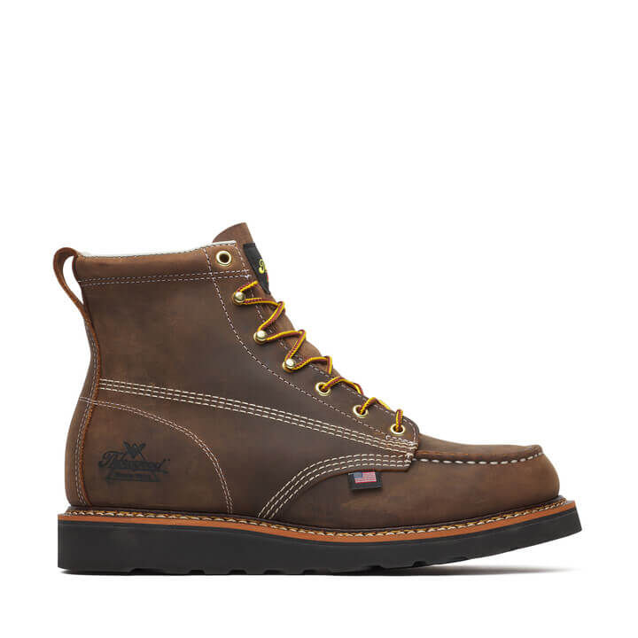 Thumbnail: 6″ Crazy Horse(Amer Herit Series)BlkHeel/MocToe – MAXWear Wedge™[ 814-4135