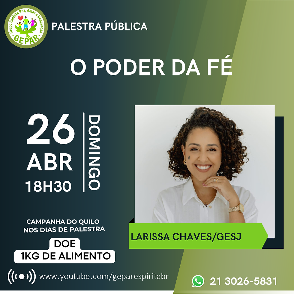 Palestra pública presencial  