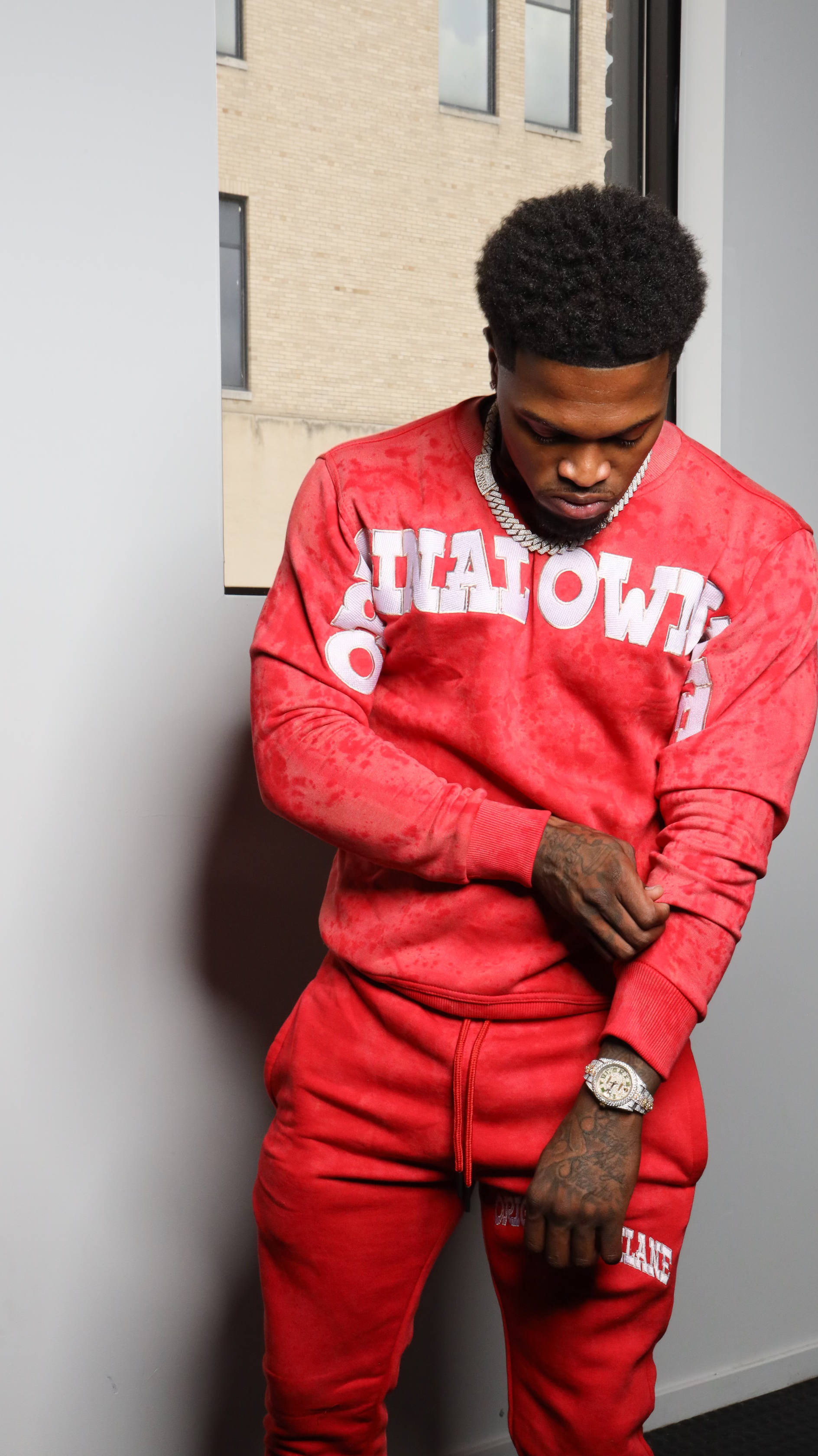 New Crewneck Red Wash