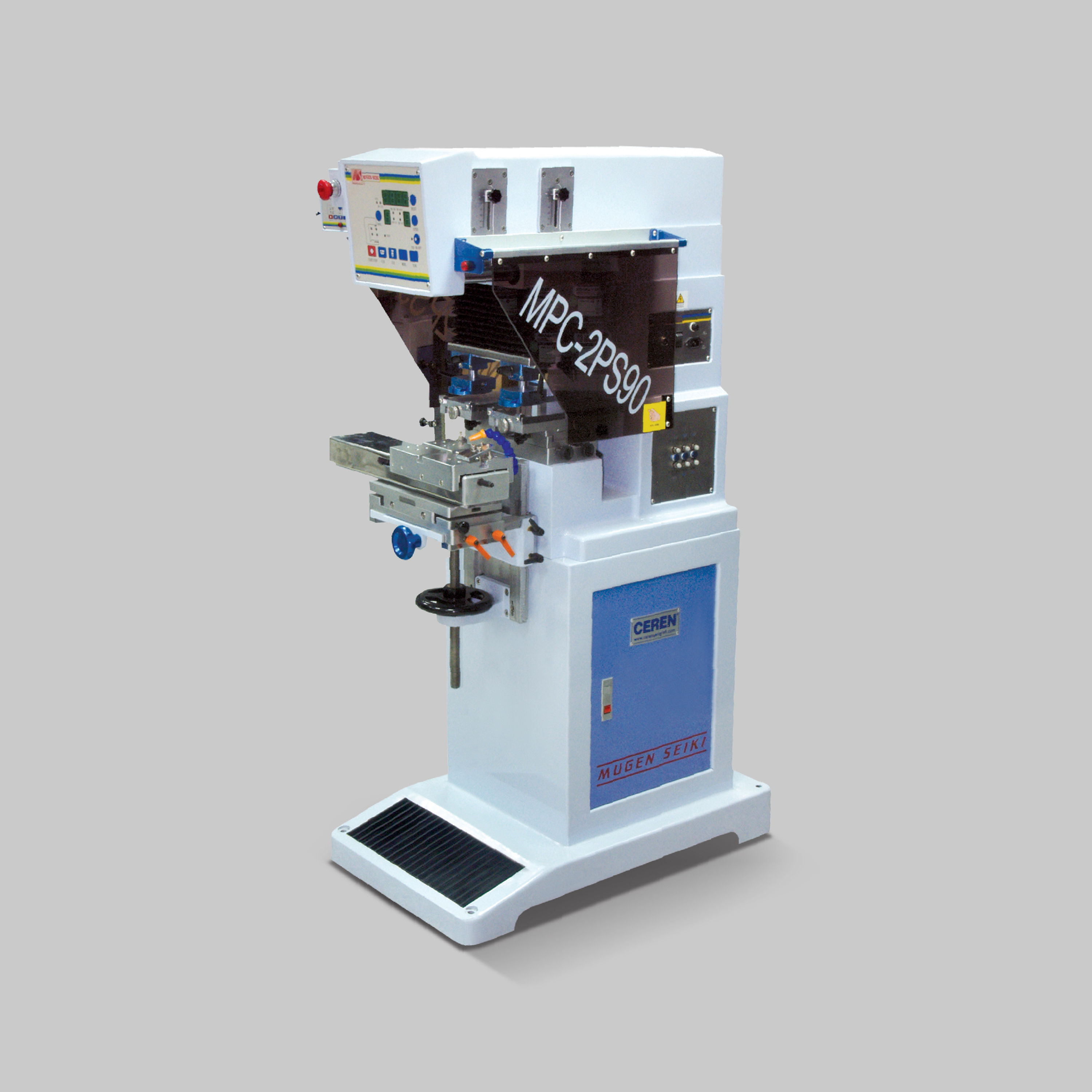 iki renkli tampon baskı makinesi makineleri