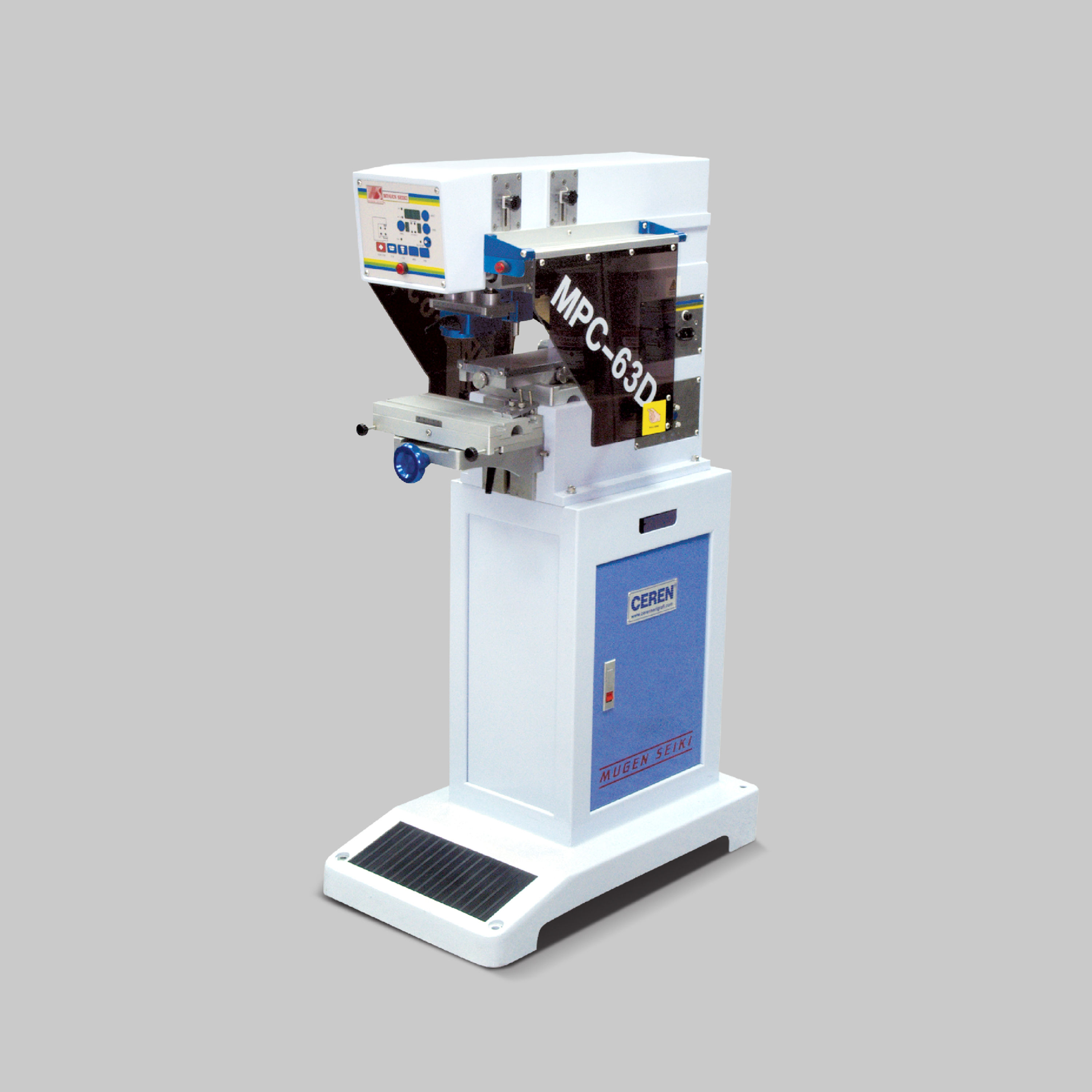 tek renk tampon baskı makinesi mpc63d kapalı hazne ink cup pad printing machine silikon