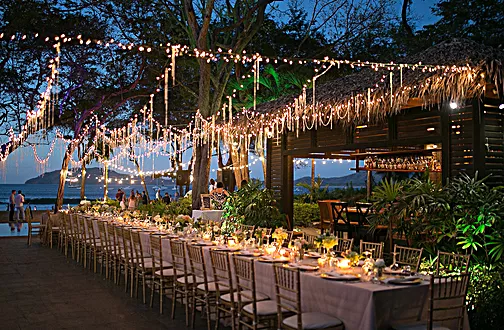 Reception set-up in Jamaica