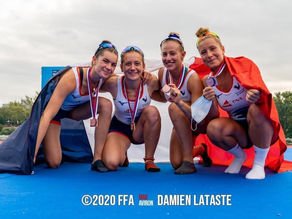 Championnat d'Europe Junior à Belgrade (Serbie) Gaïa Umbra Chiavini Médaille de Bronze avec l'Equipe