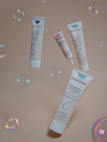 Professional product photography of French beauty Embryolisse skin care by Eilidh Ross professional commercial photographer headshot photographer portrait photographer product photographer in Glasgow Scotland UK. Taken on the Fujifilm GFX 100S II and Fujifilm Fujinon 55mm f/1.7 lens. Eilidh Ross Glasgow Photographer Commercial Photographer Portrait Photographer Product Photographer Canon EOS R5 Fujifilm GFX 100S II Scotland Photographer UK Photographer UK commercial photographer fashion photographer editorial photographer. UK Photographer UK product photographer UK product photography.