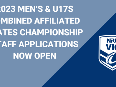 2023 Men’s & Under 17s Combined and Affiliated States Championship: Staff Applications Now Open!