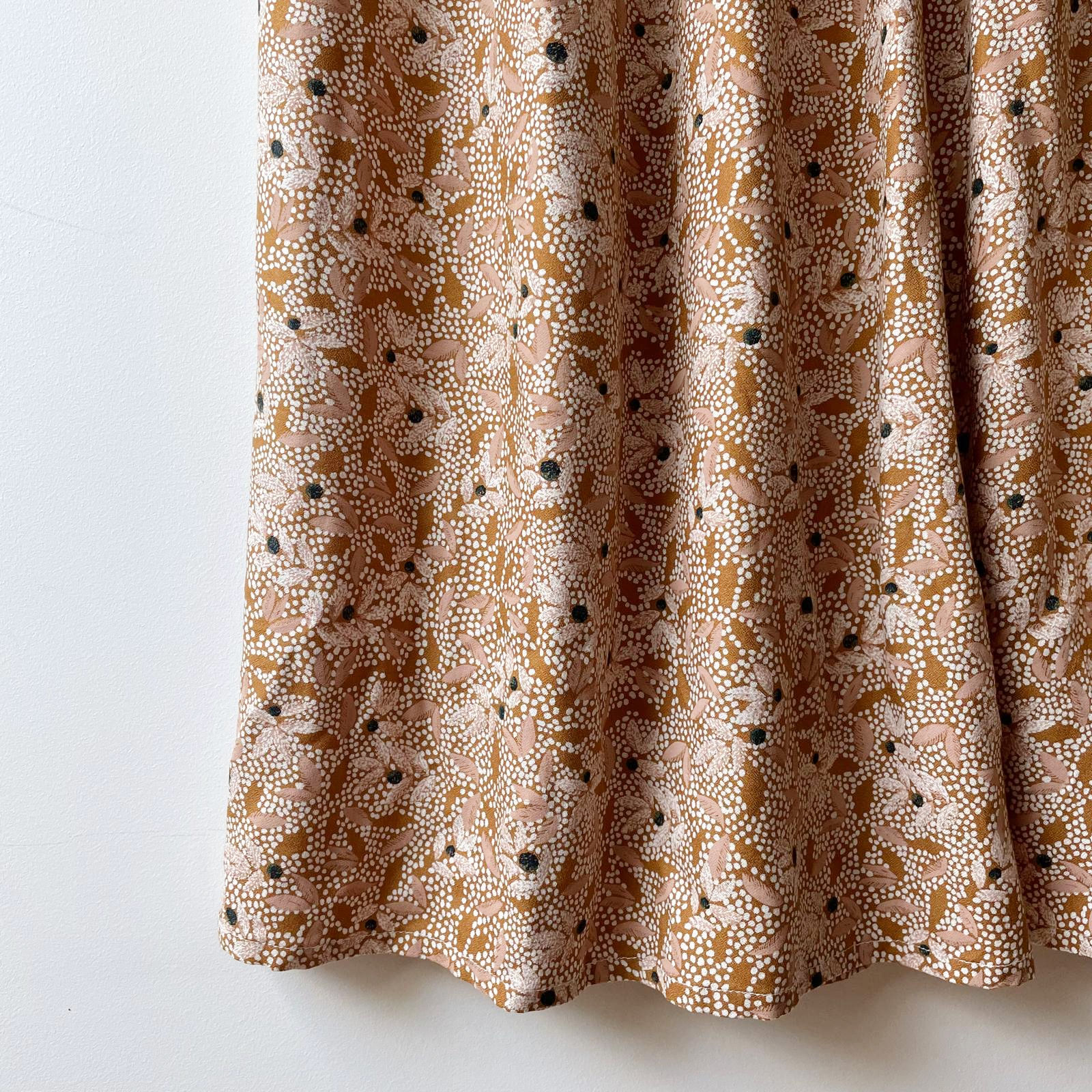 Jupe mi-longue en viscose - Amandine