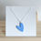 Miniature : Collier chaine argent - Petit cœur bleu ciel