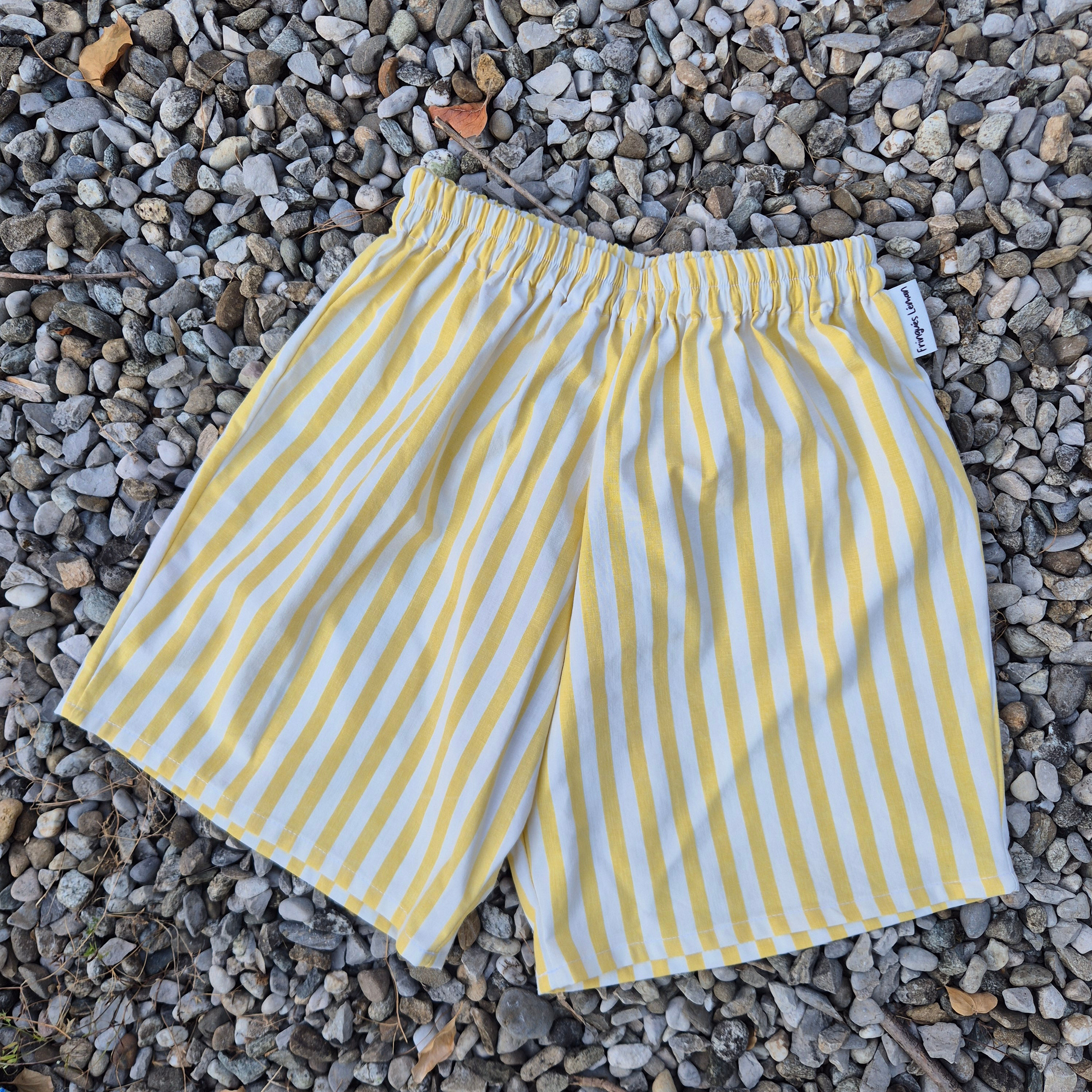 Short large - rayé jaune - aussi en matchy matchy