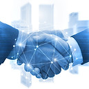 Partnership - business man shaking hands