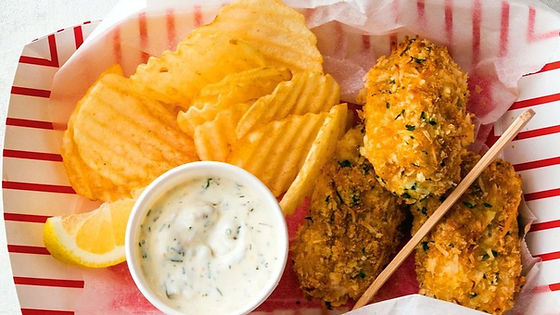 FISH FINGER AND CHIPS