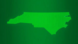 North Carolina in green for money