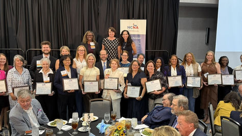 Nurses holding their leadership certificates