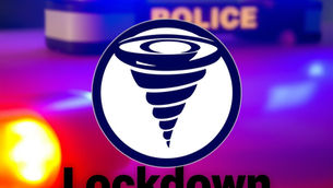 first responder lights with a tornado logo