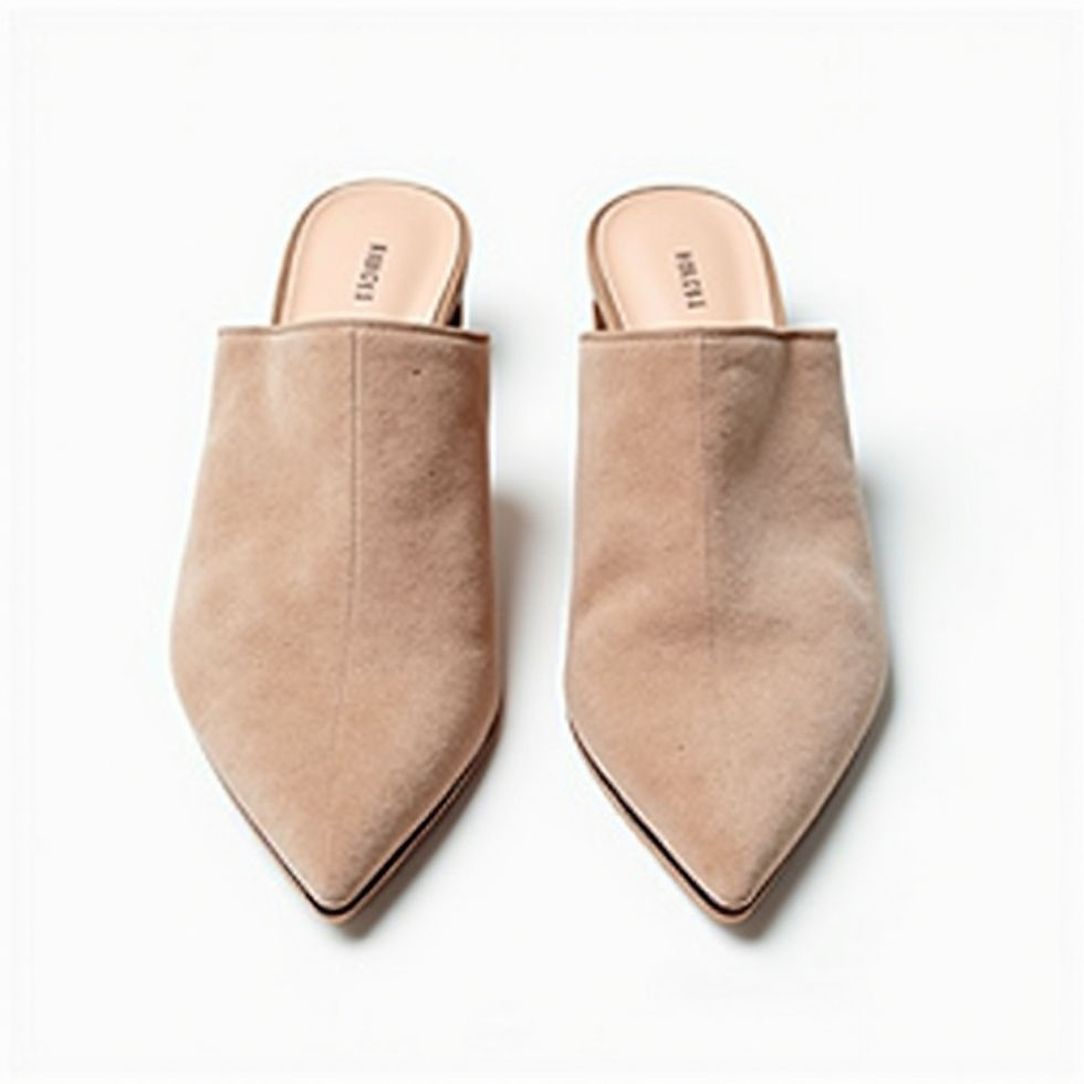 Suede Pointed Mules