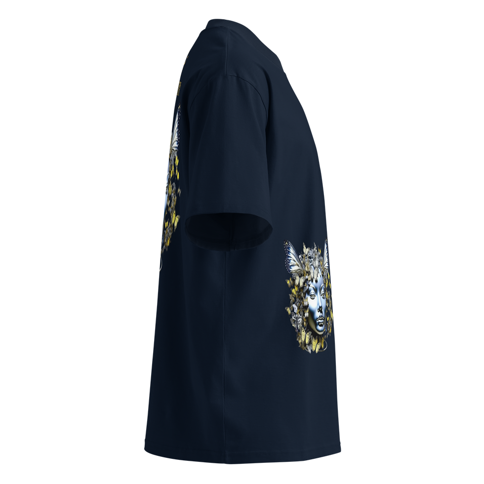 Thumbnail: NiyasFashion Unisex organic oversized high neck t-shirt