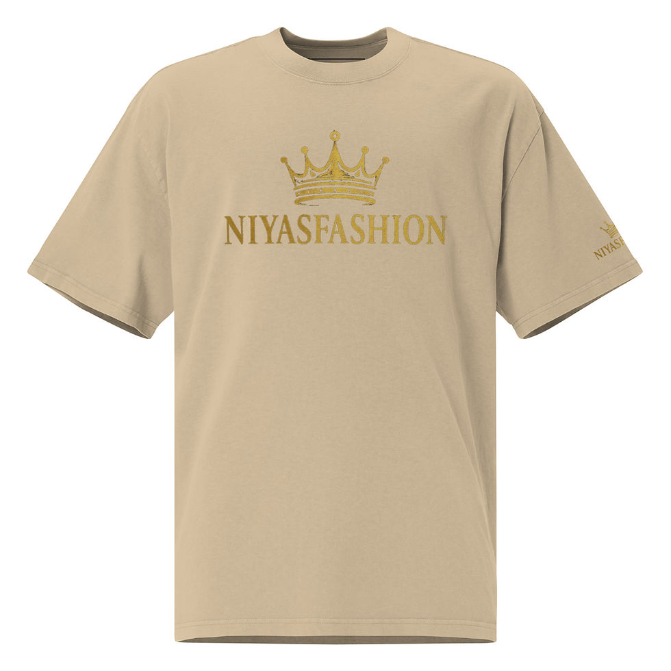 Thumbnail: NIYASFASHION Oversized faded t-shirt