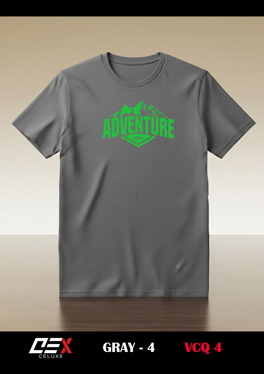 Thumbnail: Premium Cotton Crew Neck Unisex  T-Shirt (Regular-fit ) - VCQ 4