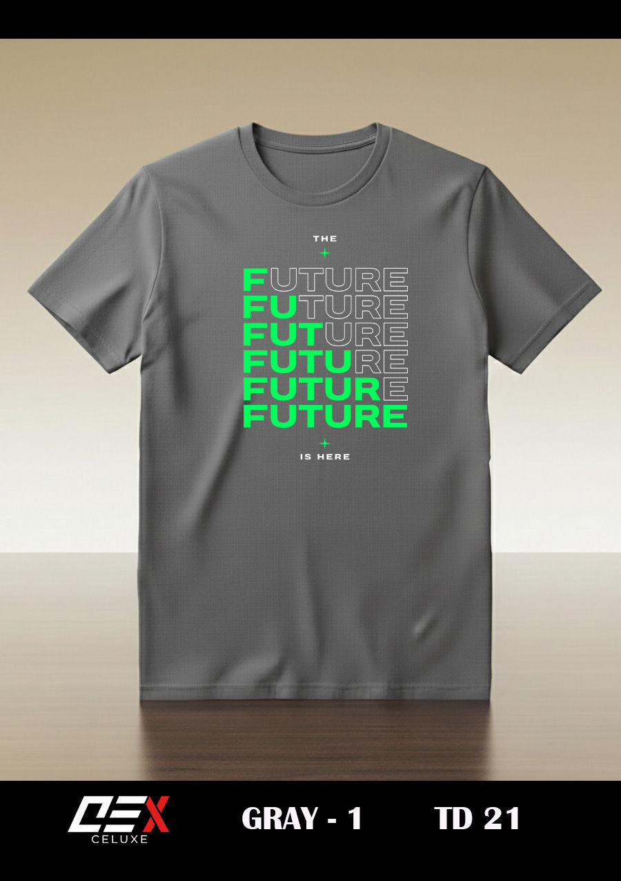 Thumbnail: Premium Cotton Crew Neck Men's  T-Shirt (Regular-fit ) - TD 21