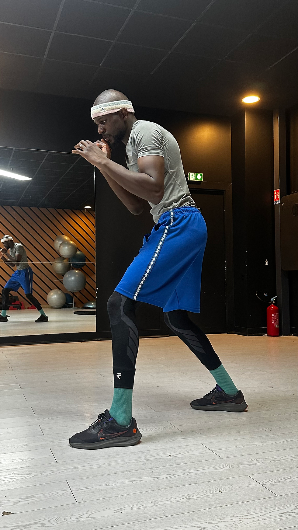 Boxeur débutant ayant du mal à géré la distance