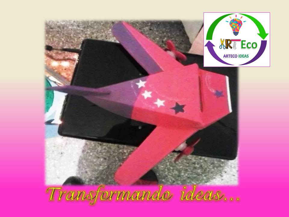 Avión Rosa Rosita Arteco ideas