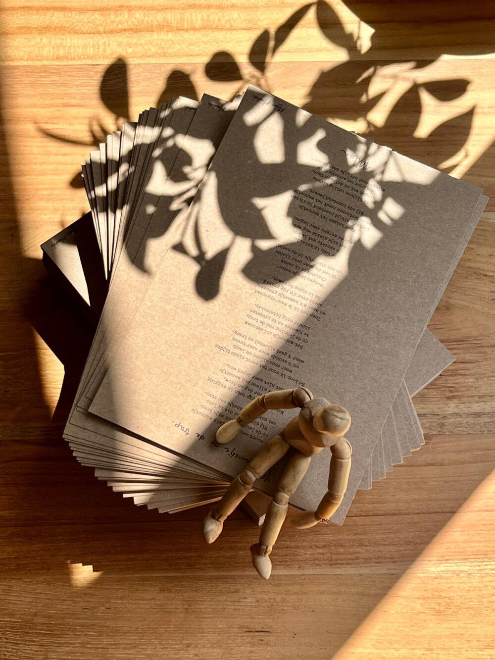 Luxe afdruk vers 'Het mannetje op de trap' 